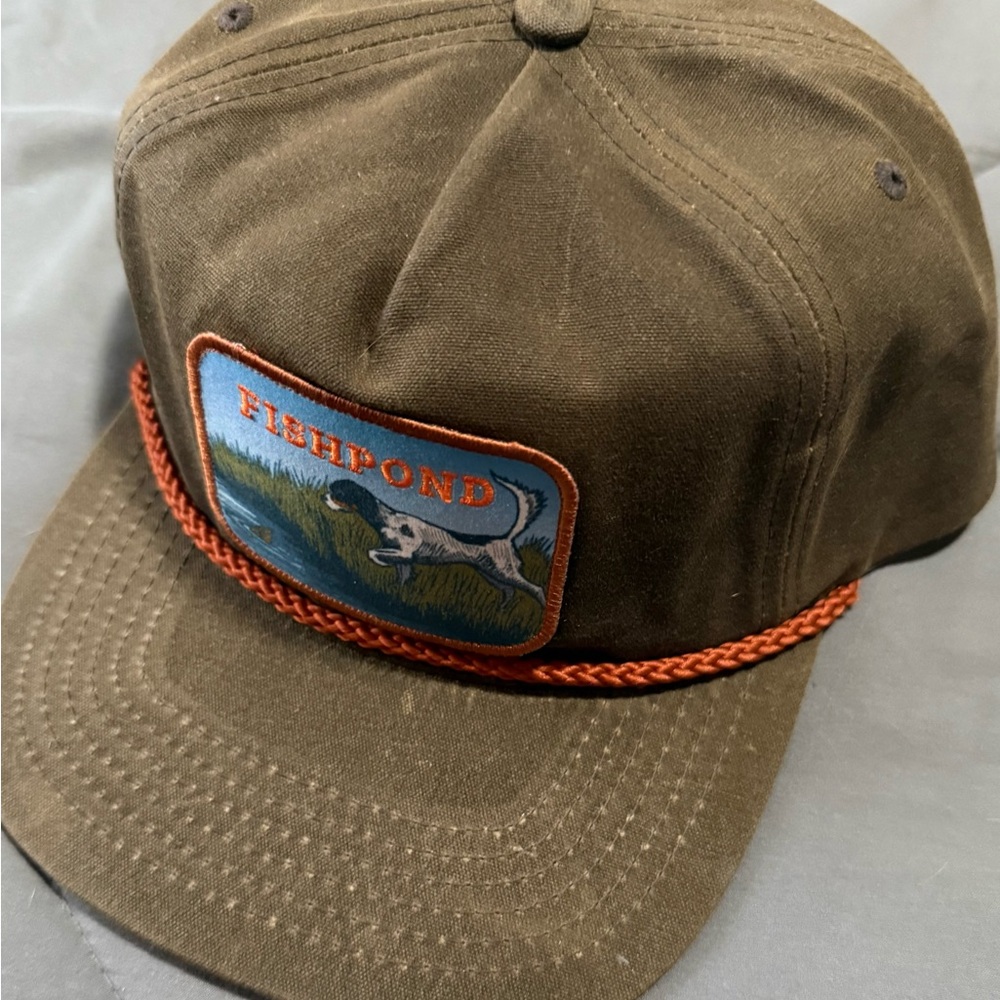 Fishpond Brown Cap with Orange Accents